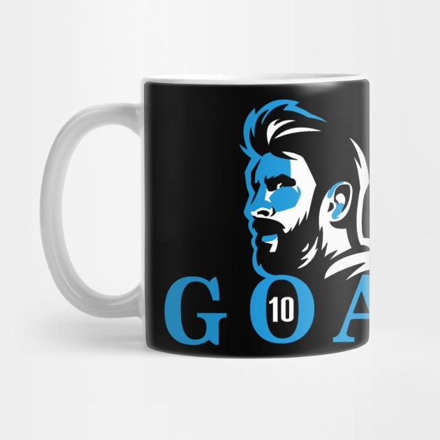 Leo Messi GOAT, Argentina Football by FanSwagUnltd